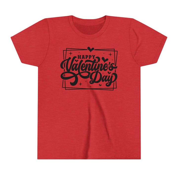 Happy Valentine's Day W/Hearts - Youth Short Sleeve Tee