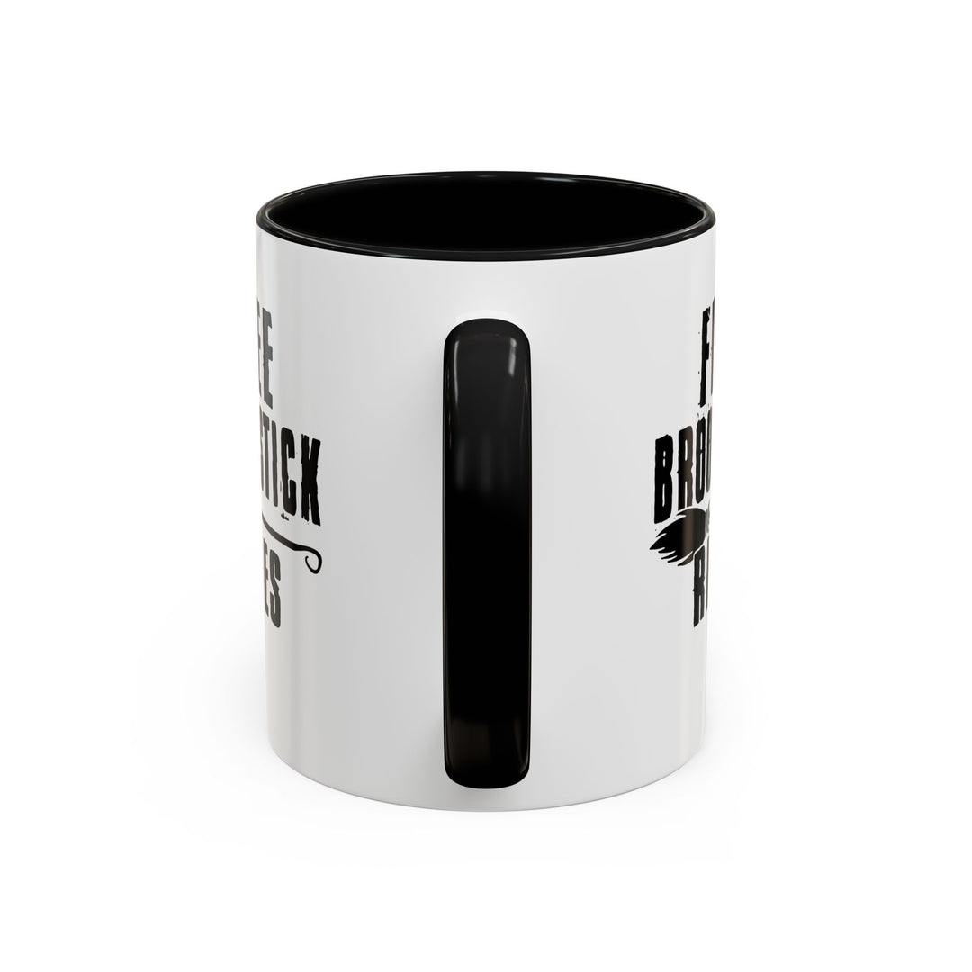 Free Broomstick Rides - Accent Coffee Mug (11, 15oz)