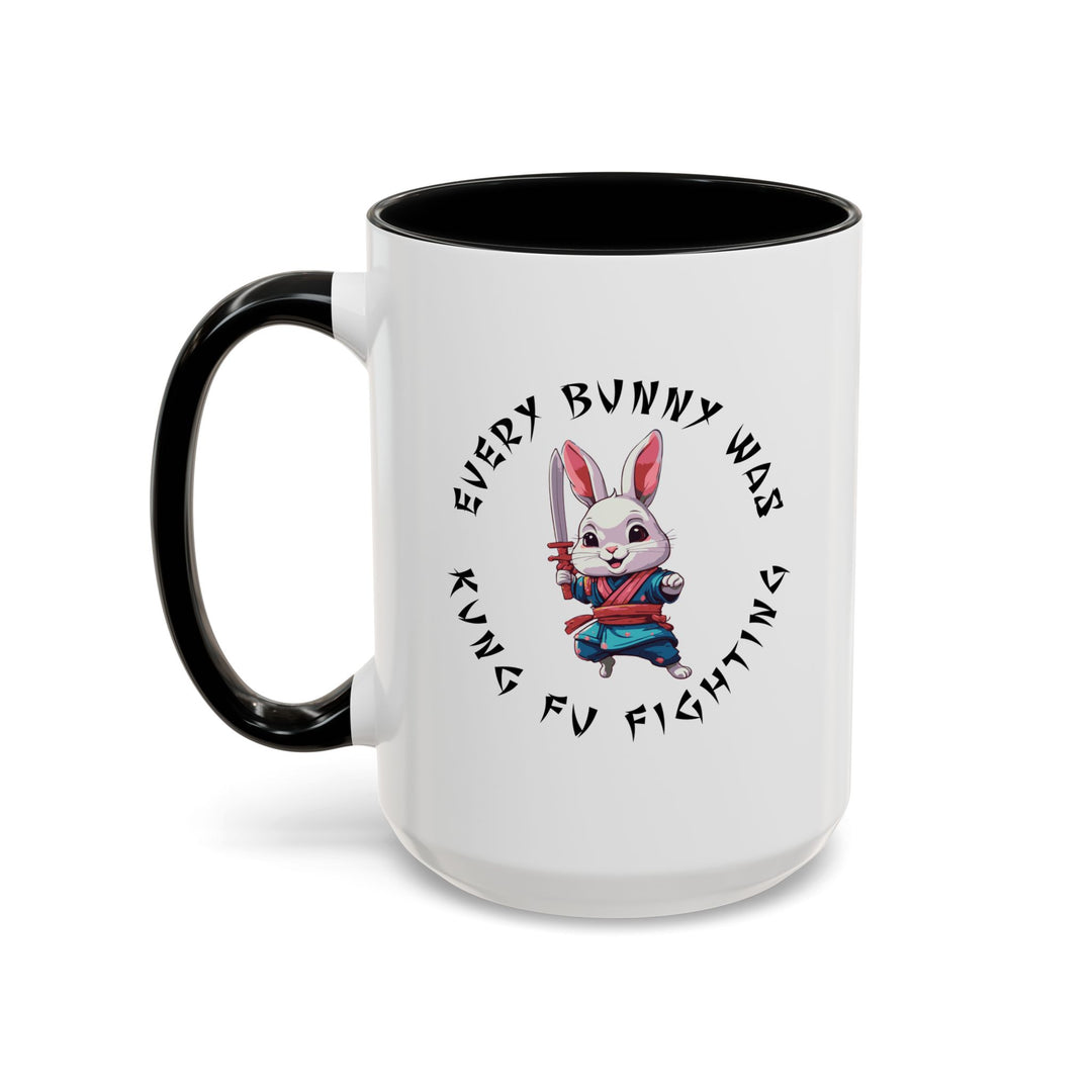 Kung Fu Fighting - Accent Coffee Mug (11, 15oz)