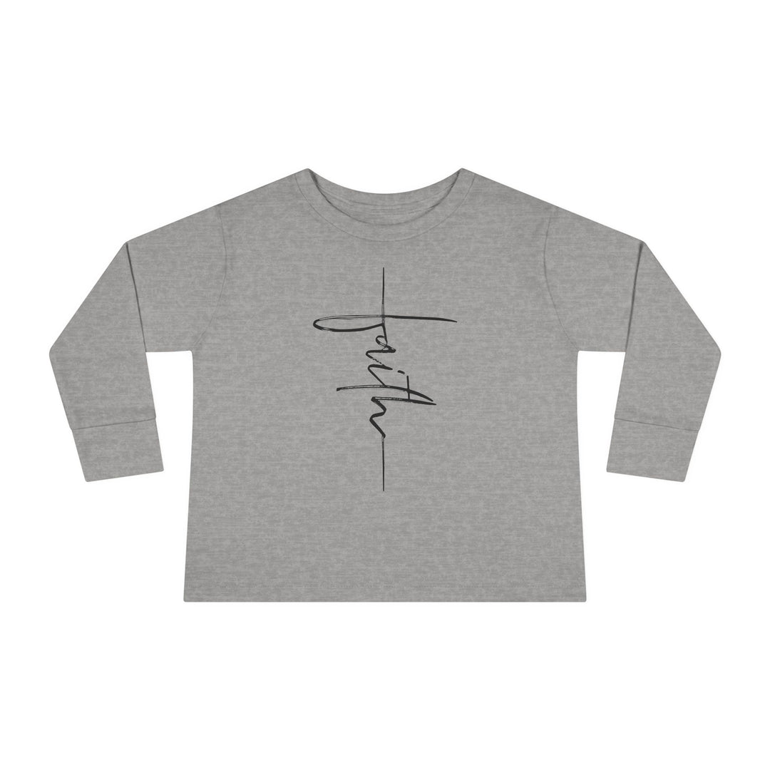 Faith Cross - Toddler Long Sleeve Tee