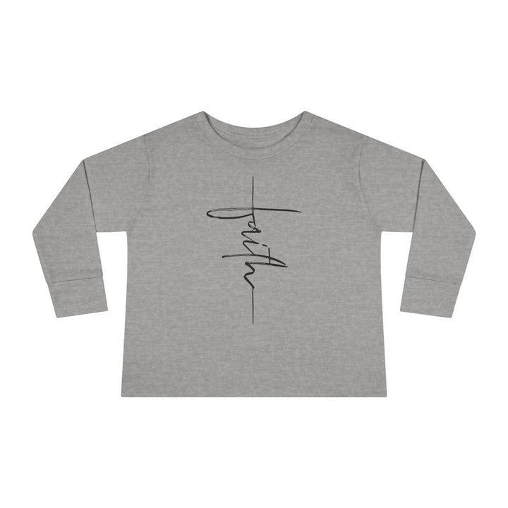 Faith Cross - Toddler Long Sleeve Tee