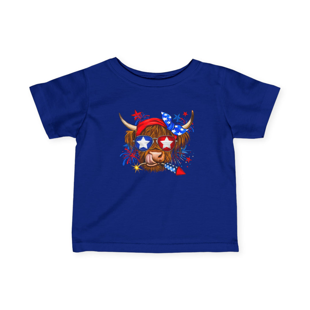 4th Of July Cow - Infant Fine Jersey Tee