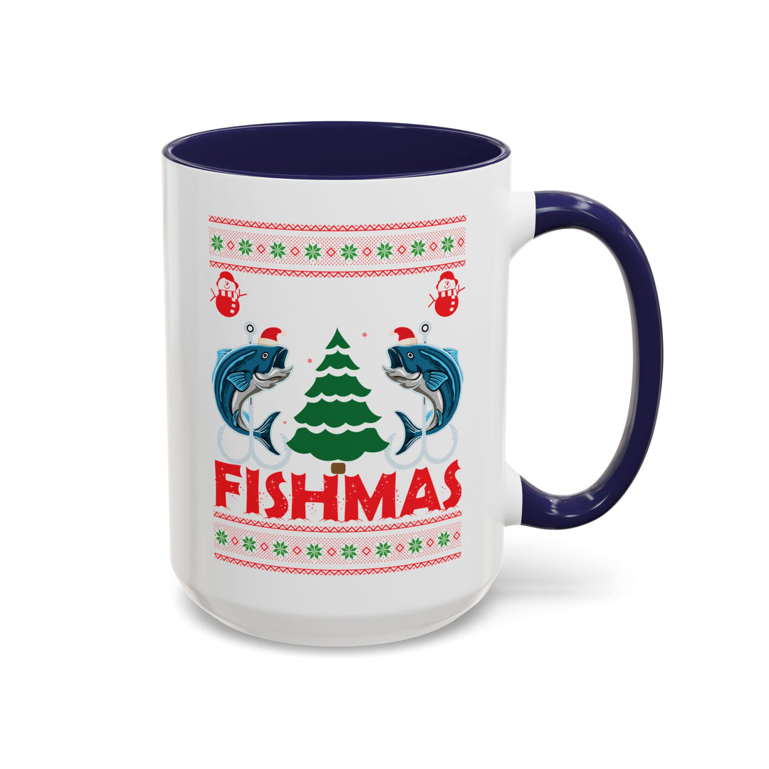 Merry Fishmas - Accent Coffee Mug (11, 15oz)