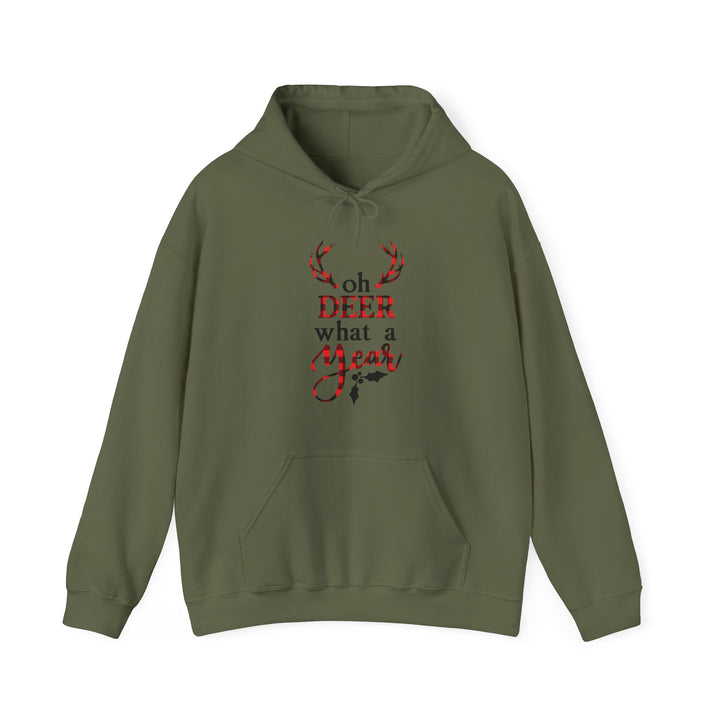 Oh Dear What A Year - Unisex Heavy Blend™ Hooded Sweatshirt