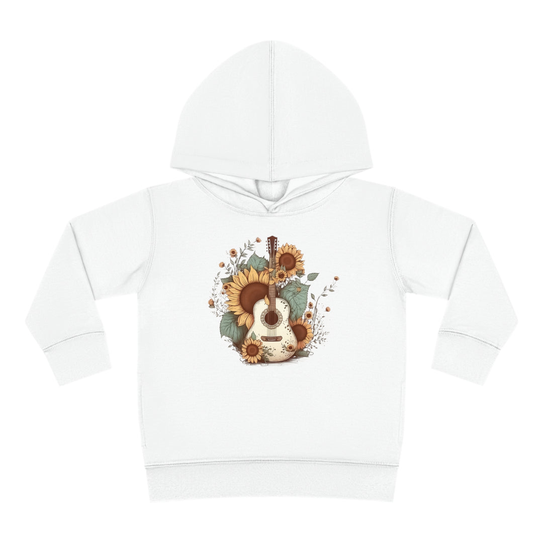 Sunflower Guitar - Toddler Pullover Fleece Hoodie