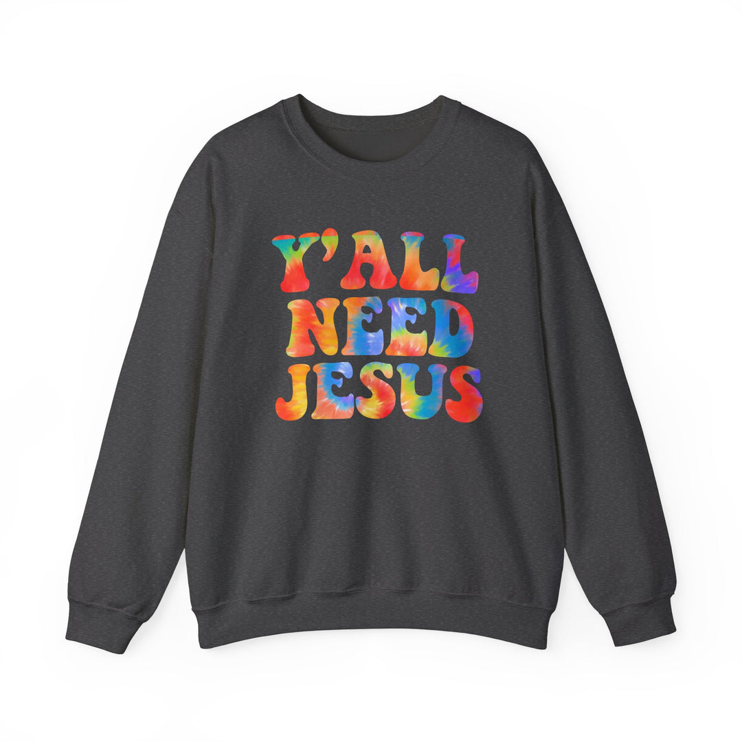 Y'All Need Jesus - Unisex Heavy Blend™ Crewneck Sweatshirt
