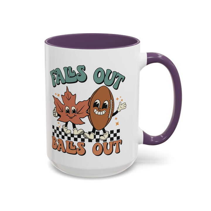 Falls Out Balls Out - Accent Coffee Mug (11, 15oz)