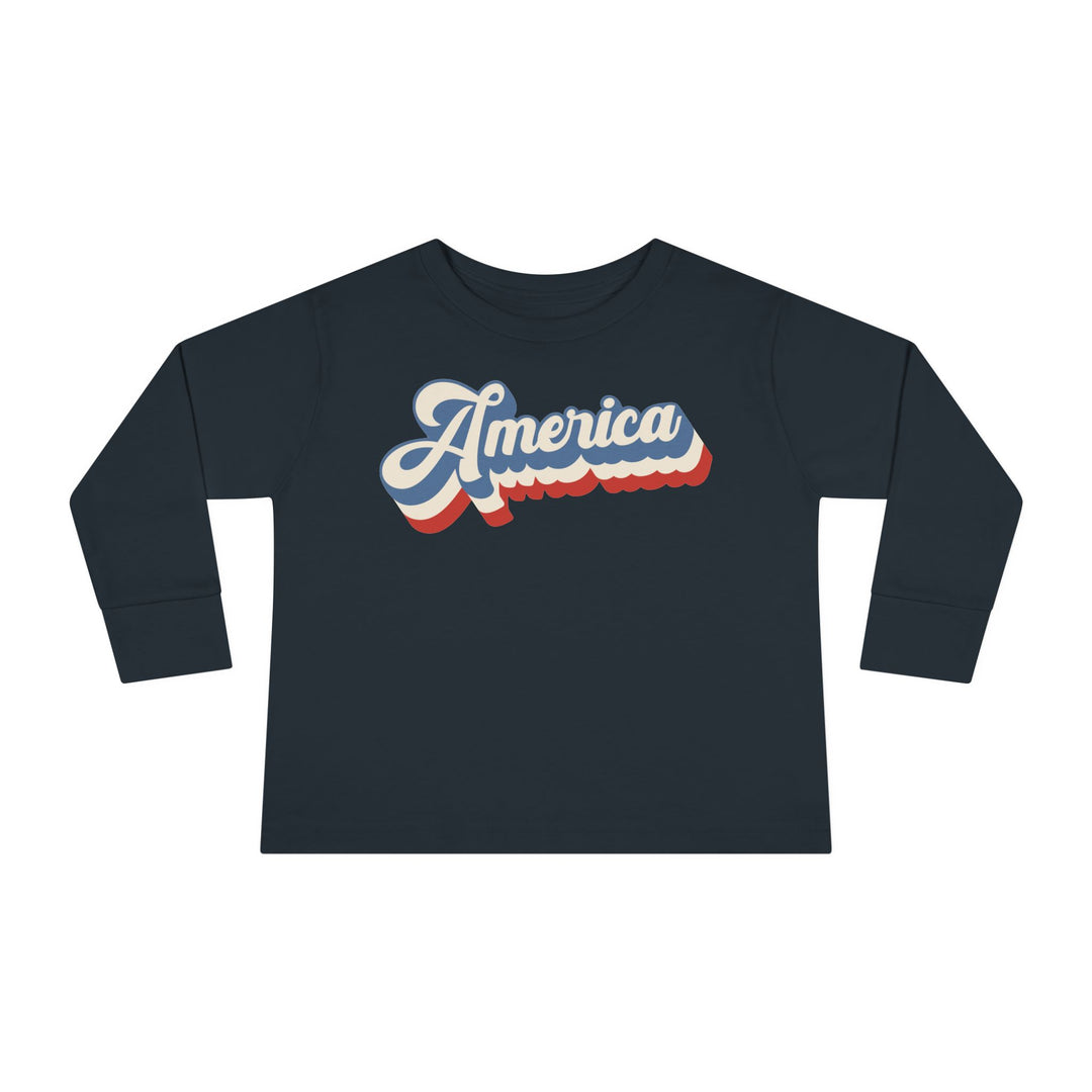 Retro America - Toddler Long Sleeve Tee