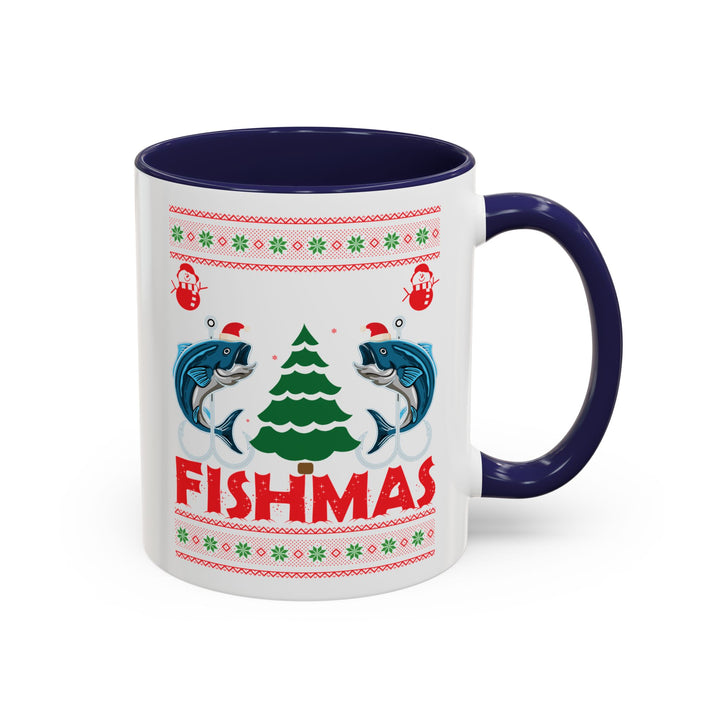 Merry Fishmas - Accent Coffee Mug (11, 15oz)