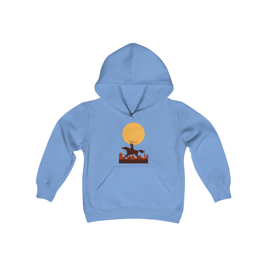 Roping The Moon - Youth Heavy Blend Hooded Sweatshirt