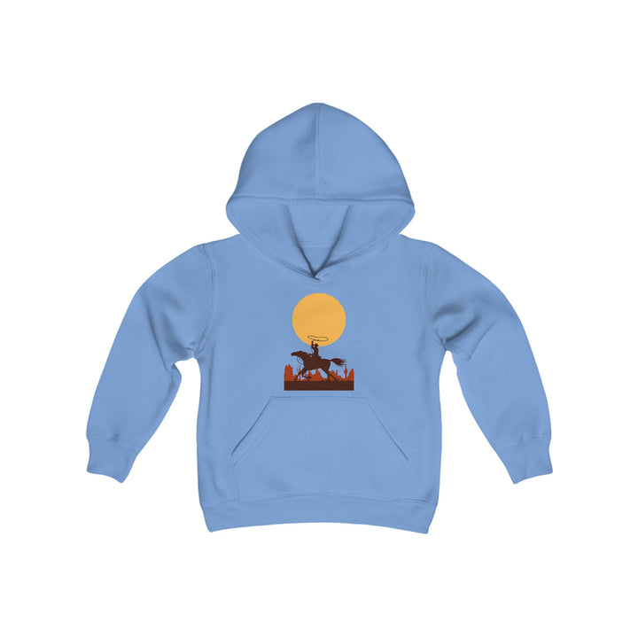 Roping The Moon - Youth Heavy Blend Hooded Sweatshirt