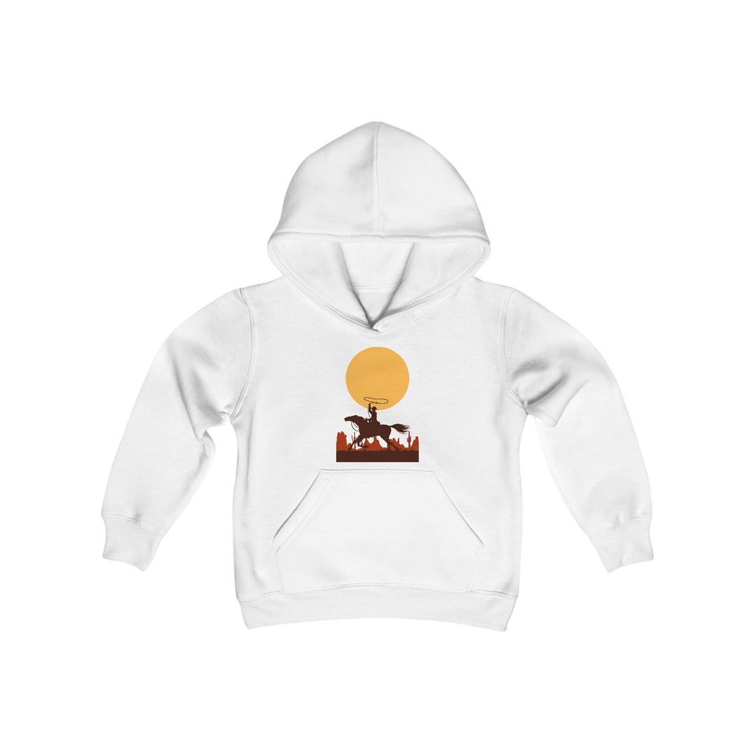 Roping The Moon - Youth Heavy Blend Hooded Sweatshirt