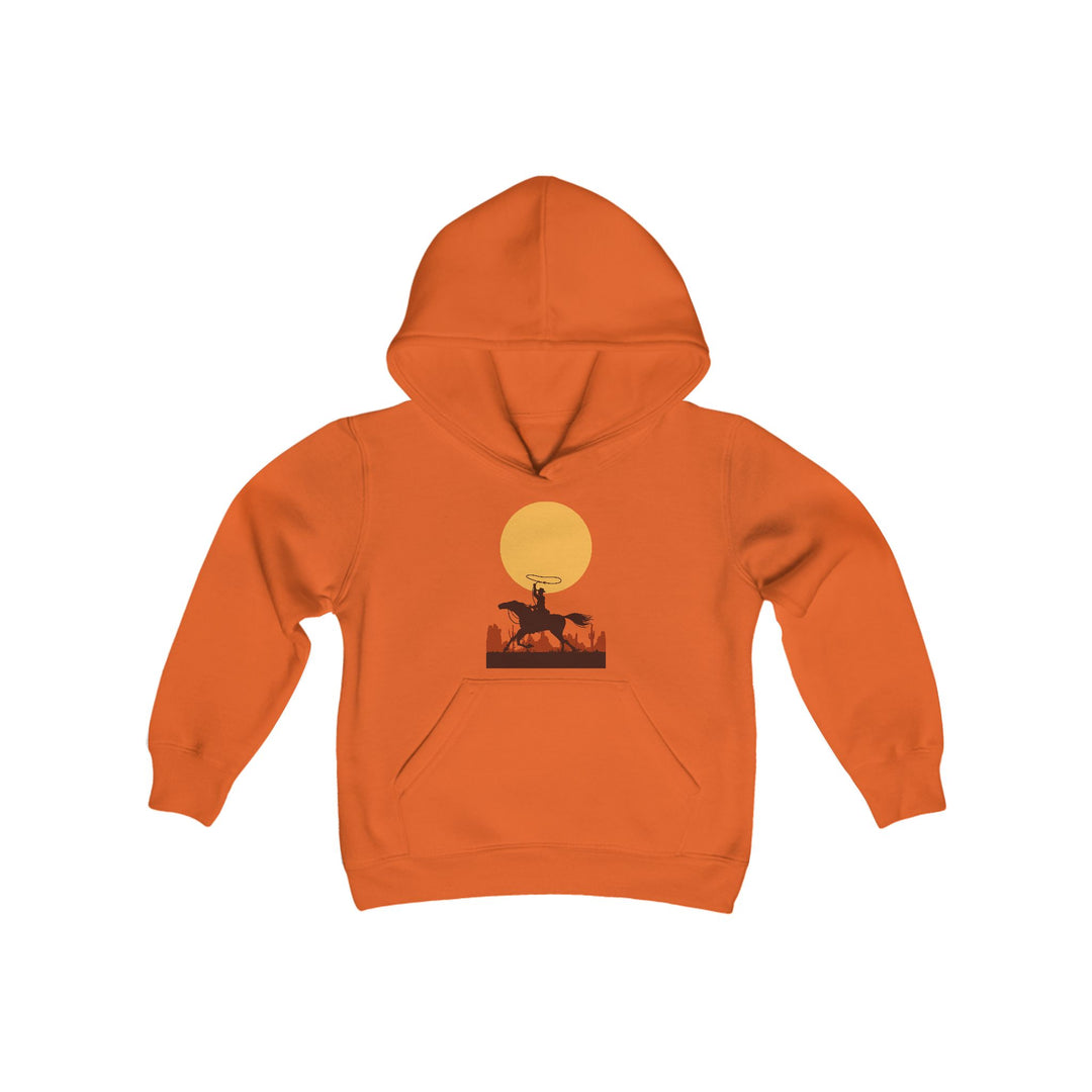 Roping The Moon - Youth Heavy Blend Hooded Sweatshirt