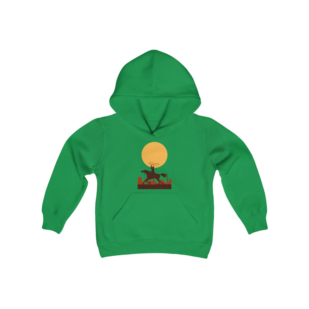 Roping The Moon - Youth Heavy Blend Hooded Sweatshirt