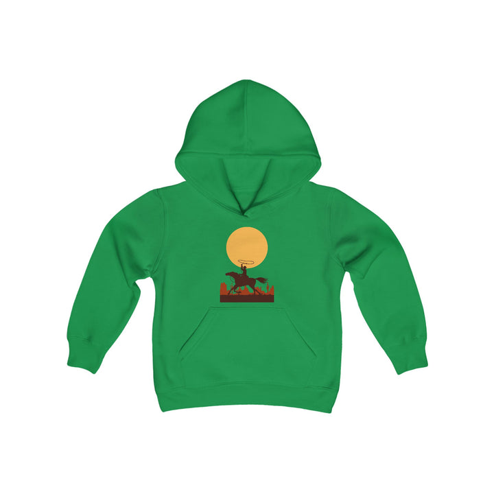 Roping The Moon - Youth Heavy Blend Hooded Sweatshirt