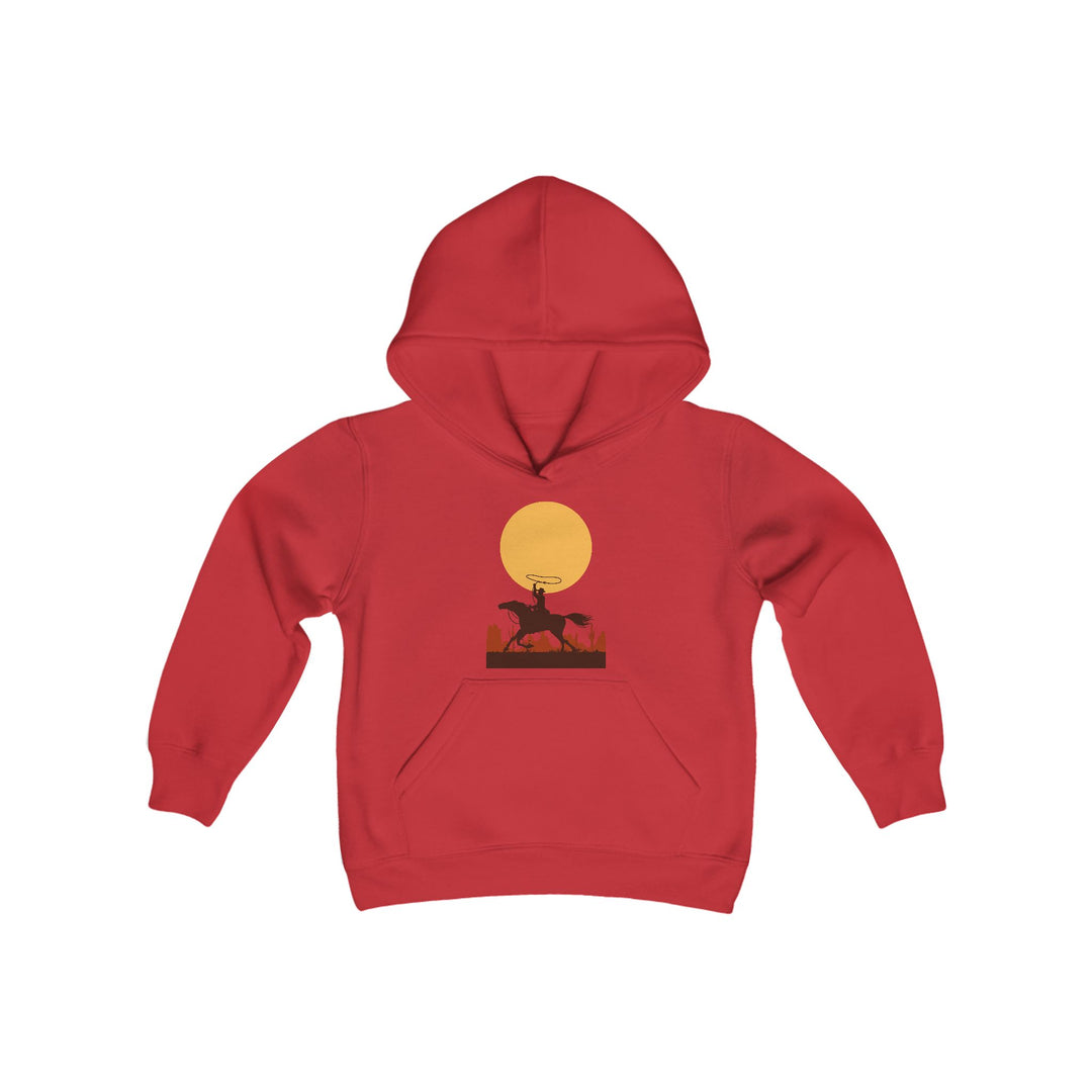 Roping The Moon - Youth Heavy Blend Hooded Sweatshirt