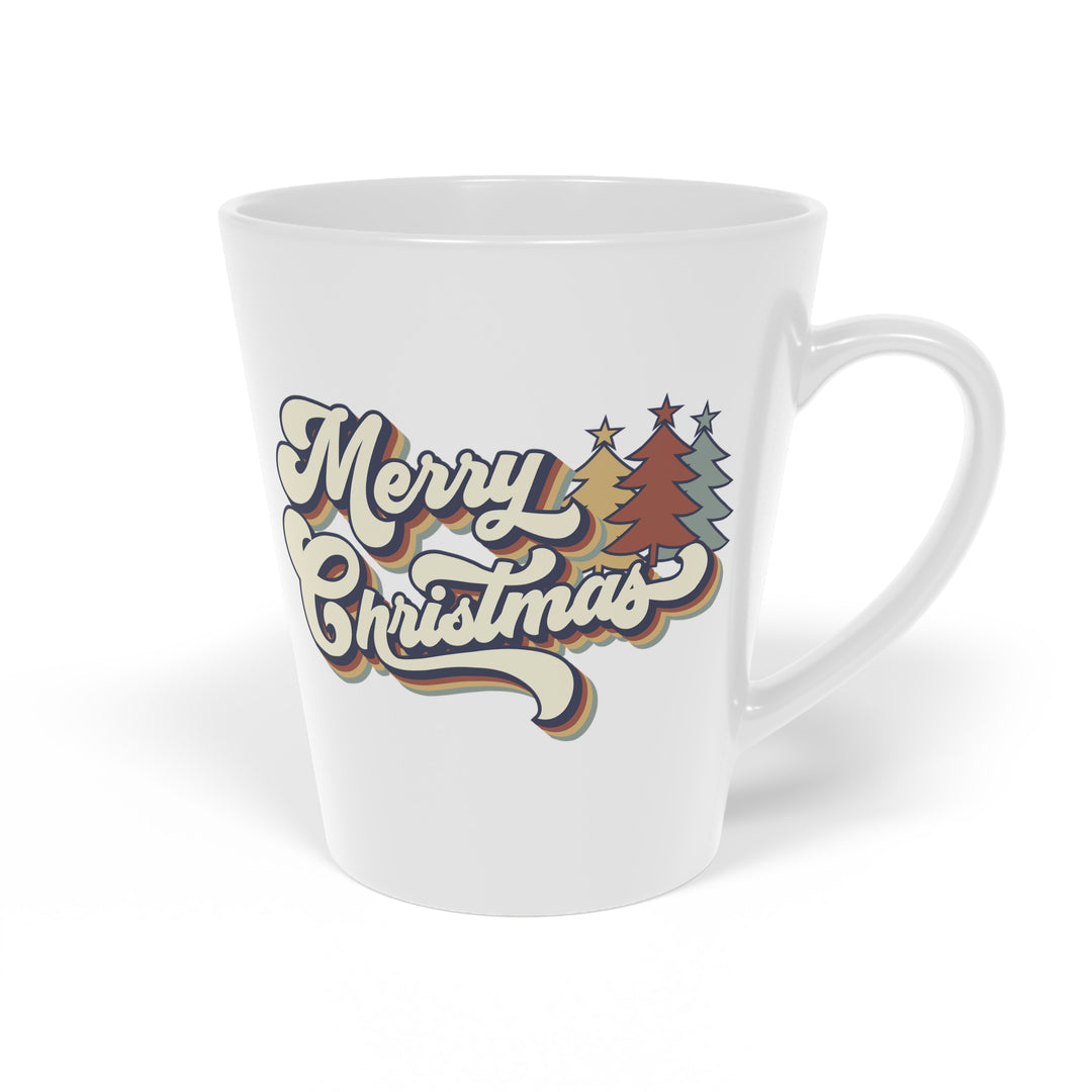 Retro Merry Christmas - Latte Mug, 12oz