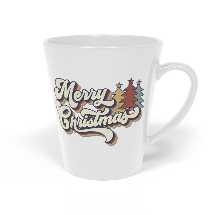 Retro Merry Christmas - Latte Mug, 12oz