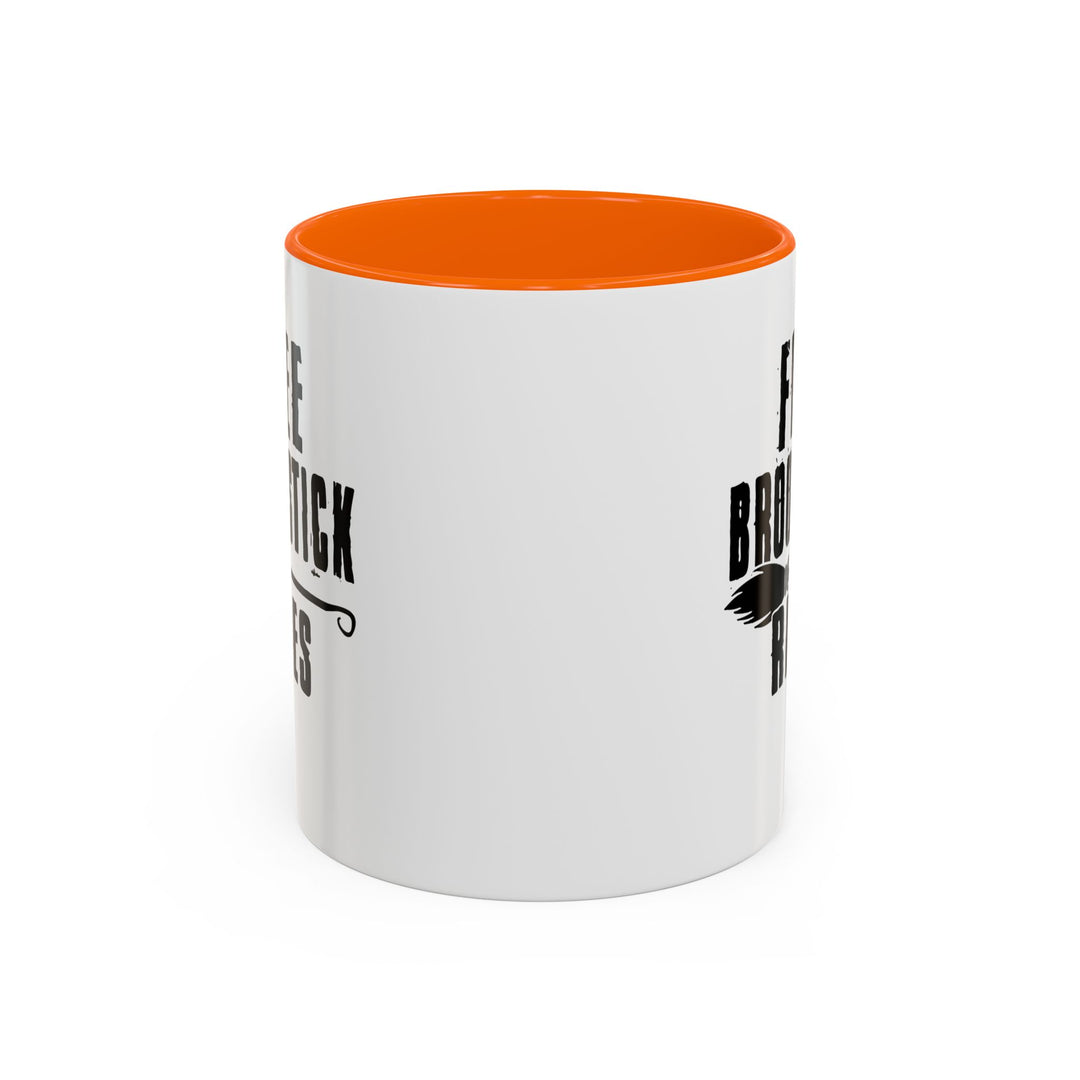 Free Broomstick Rides - Accent Coffee Mug (11, 15oz)