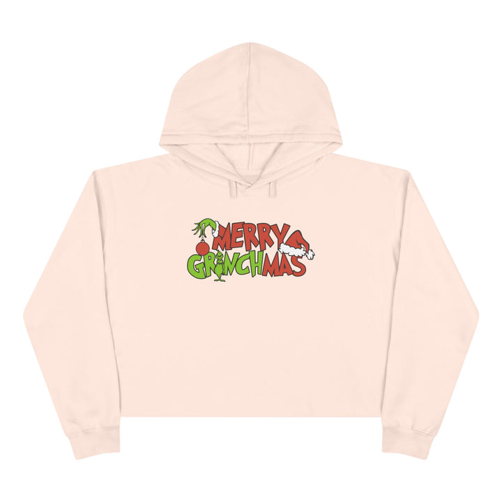 Merry Grinchmas - Crop Hoodie