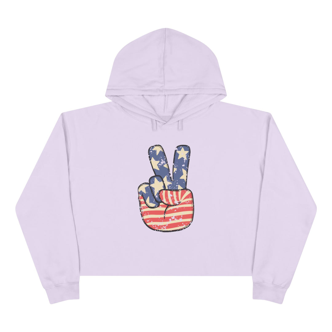 Peace - Crop Hoodie