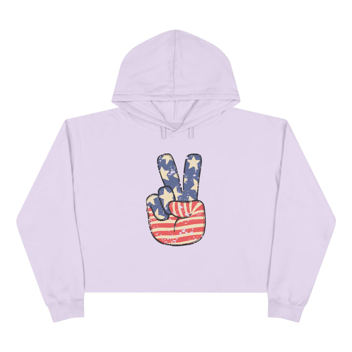 Peace - Crop Hoodie
