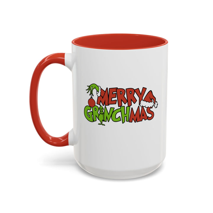 Merry Grinchmas - Accent Coffee Mug (11, 15oz)