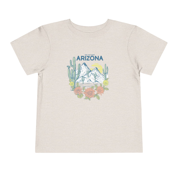 Feel The Sunset Arizona - Toddler Short Sleeve Tee