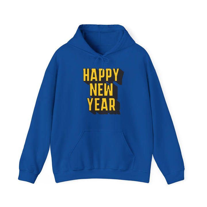 Block Happy New Year - Unisex Heavy Blend™ Hooded Sweatshirt