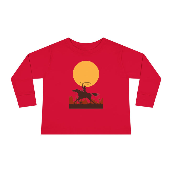 Roping The Moon  Toddler Long Sleeve Tee