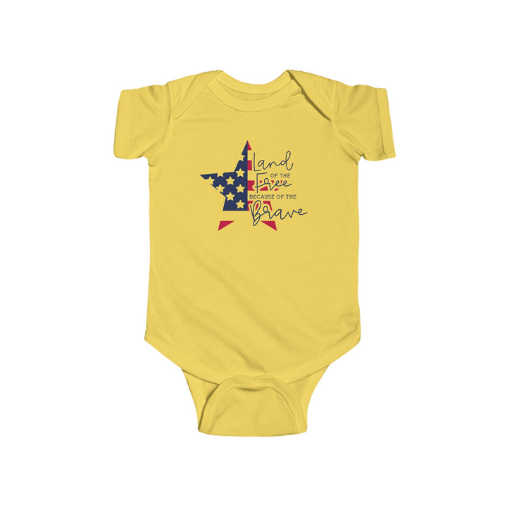 Land Of The Free - Infant Fine Jersey Bodysuit