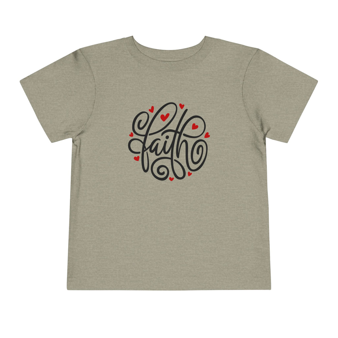 Faith Hearts - Toddler Short Sleeve Tee