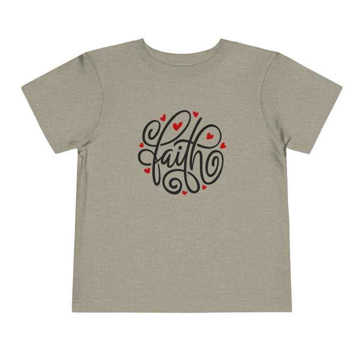 Faith Hearts - Toddler Short Sleeve Tee