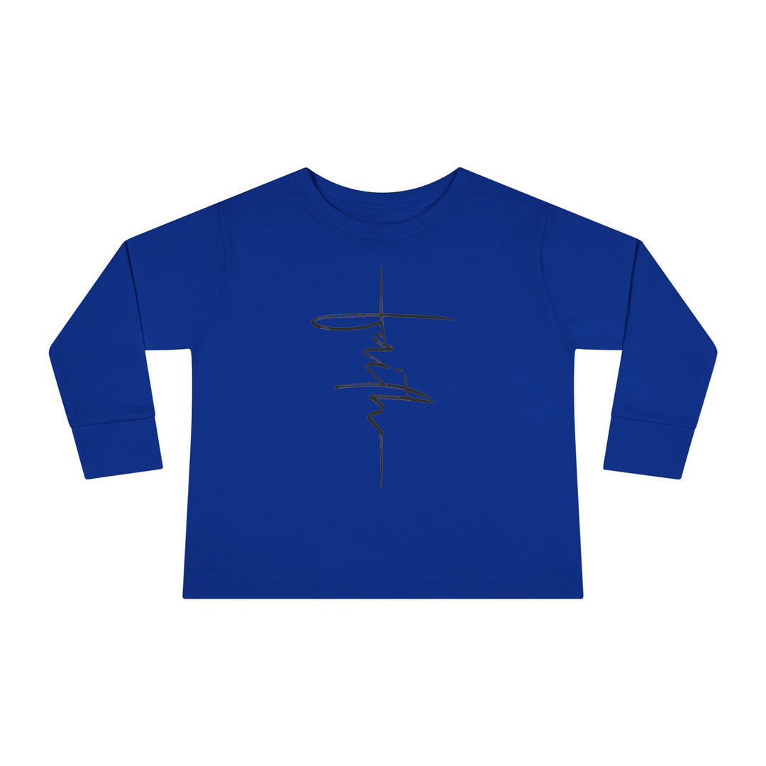 Faith Cross - Toddler Long Sleeve Tee