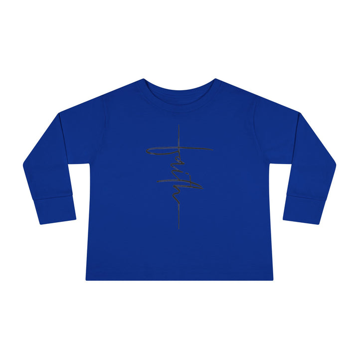 Faith Cross - Toddler Long Sleeve Tee