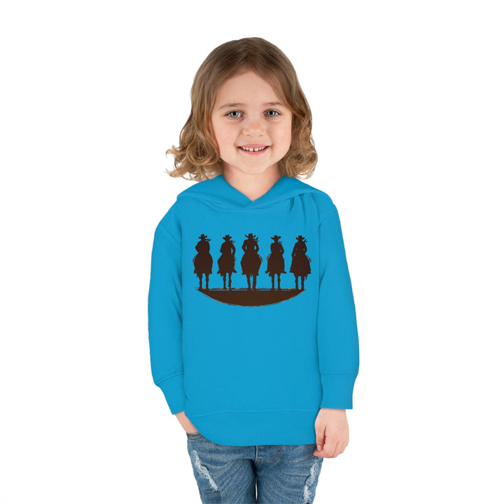 Cowboy Silhouette - Toddler Pullover Fleece Hoodie