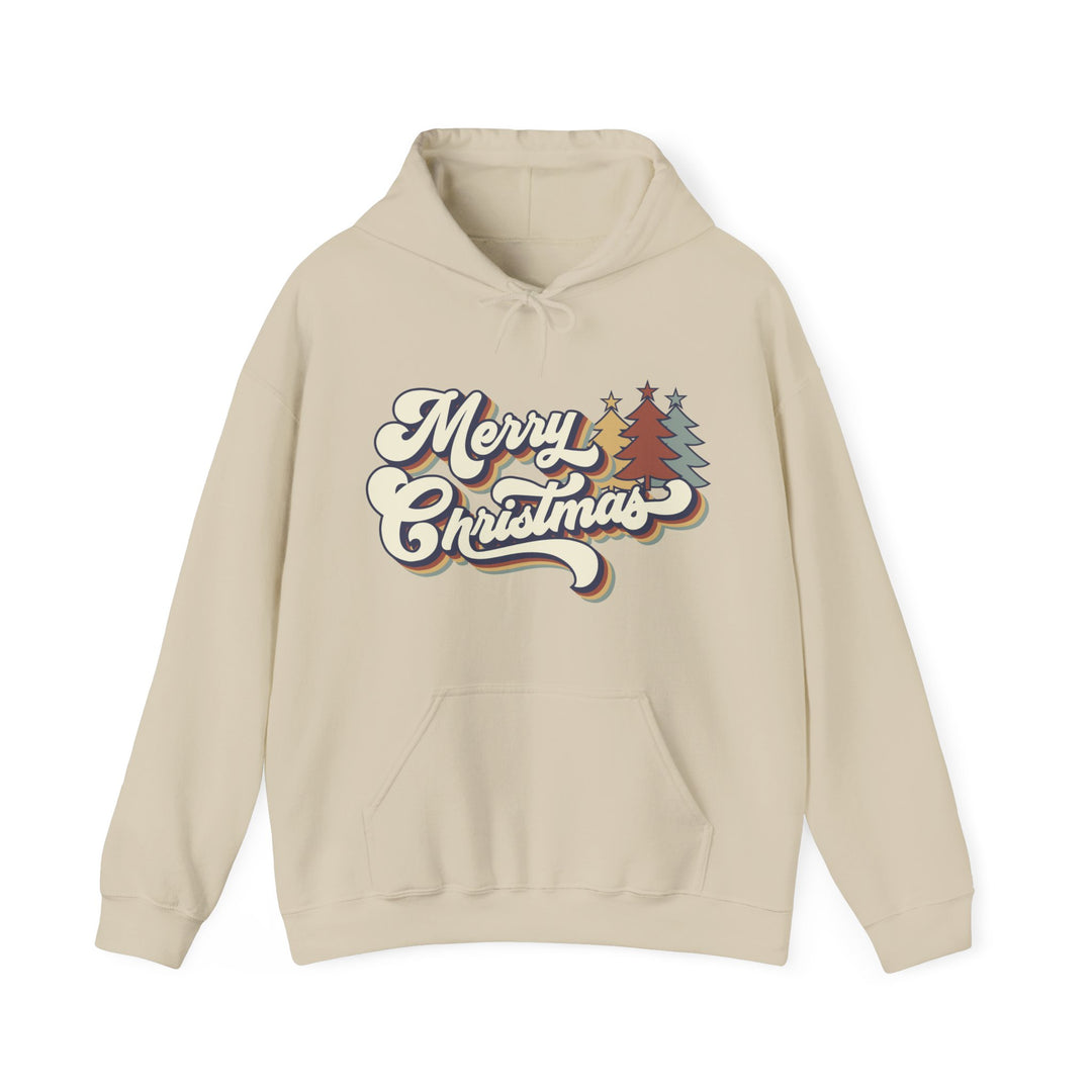 Retro Merry Christmas - Unisex Heavy Blend™ Hooded Sweatshirt