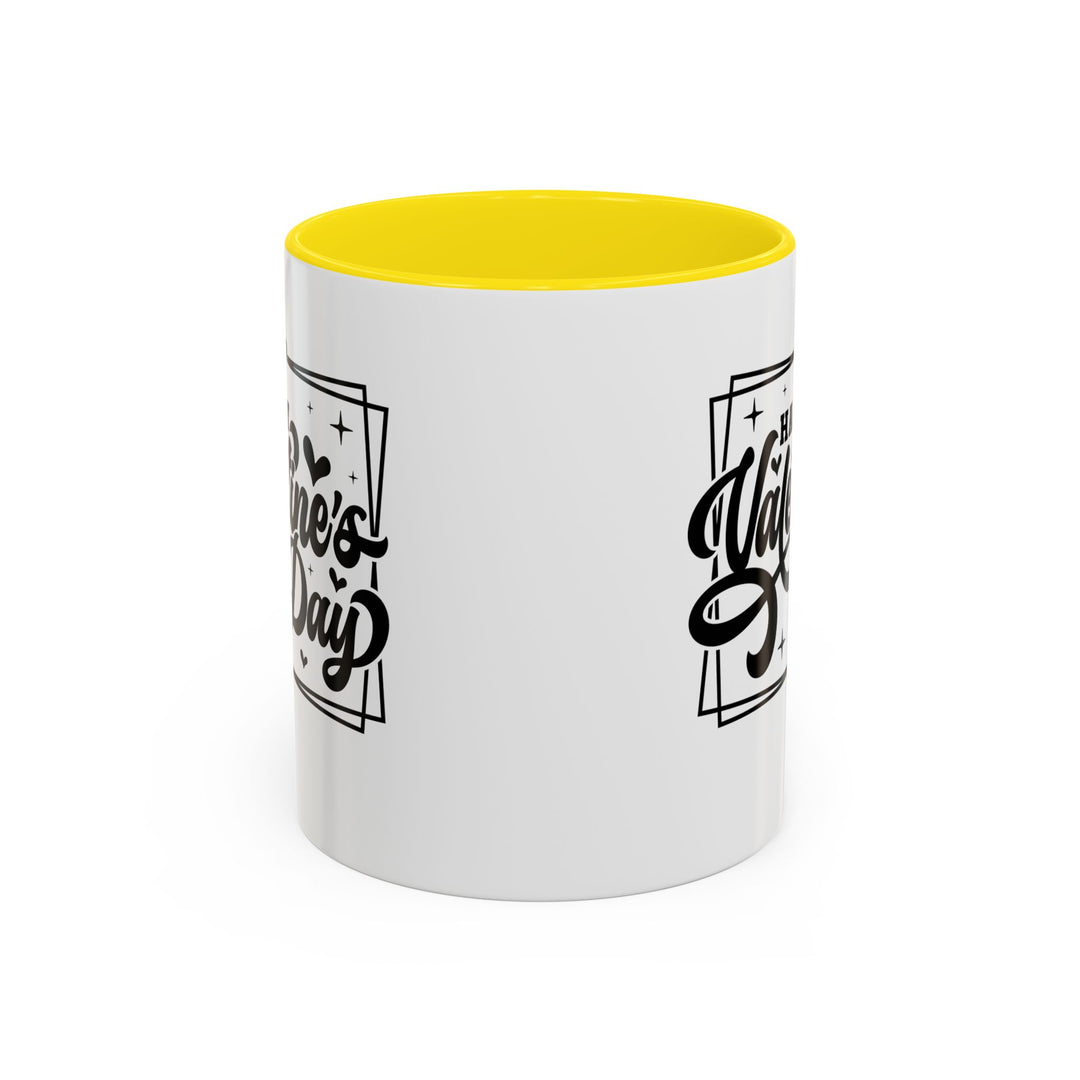 Happy Valentine's Day W/Hearts - Accent Coffee Mug (11, 15oz)