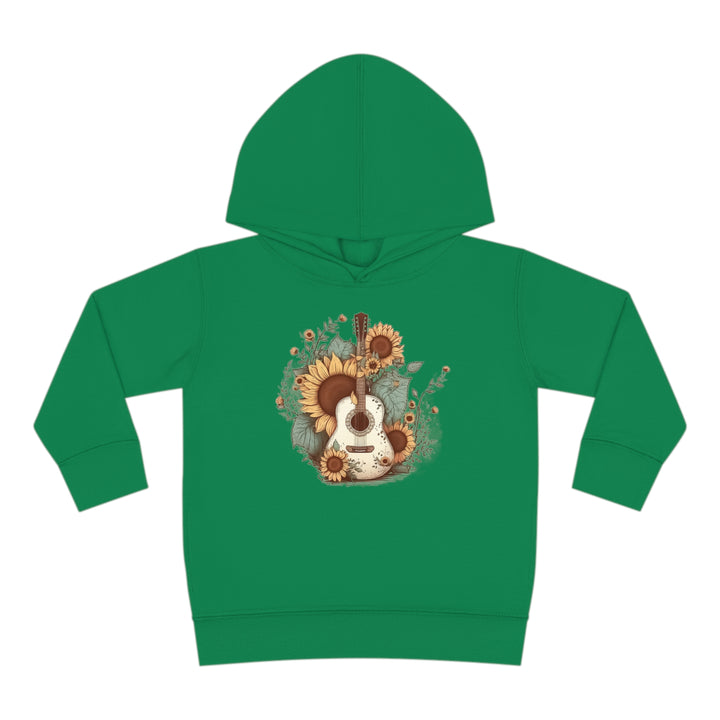 Sunflower Guitar - Toddler Pullover Fleece Hoodie