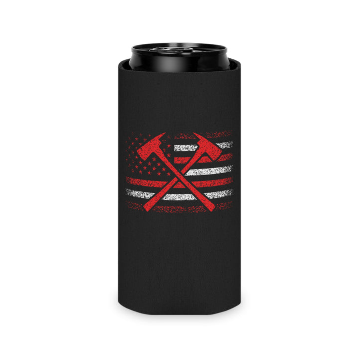 Firefighter American Flag - Can Cooler