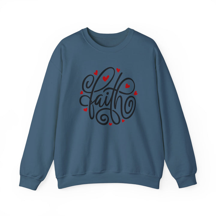 Faith Hearts - Unisex Heavy Blend™ Crewneck Sweatshirt