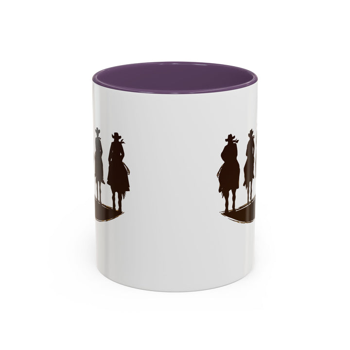 Cowboy Silhouette - Accent Coffee Mug (11, 15oz)