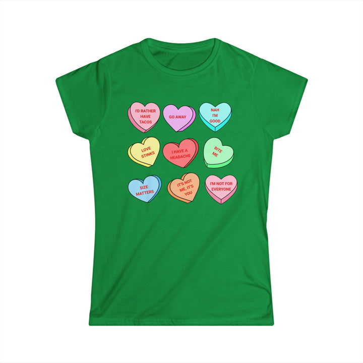 Conversation Hearts -Women's Softstyle Tee