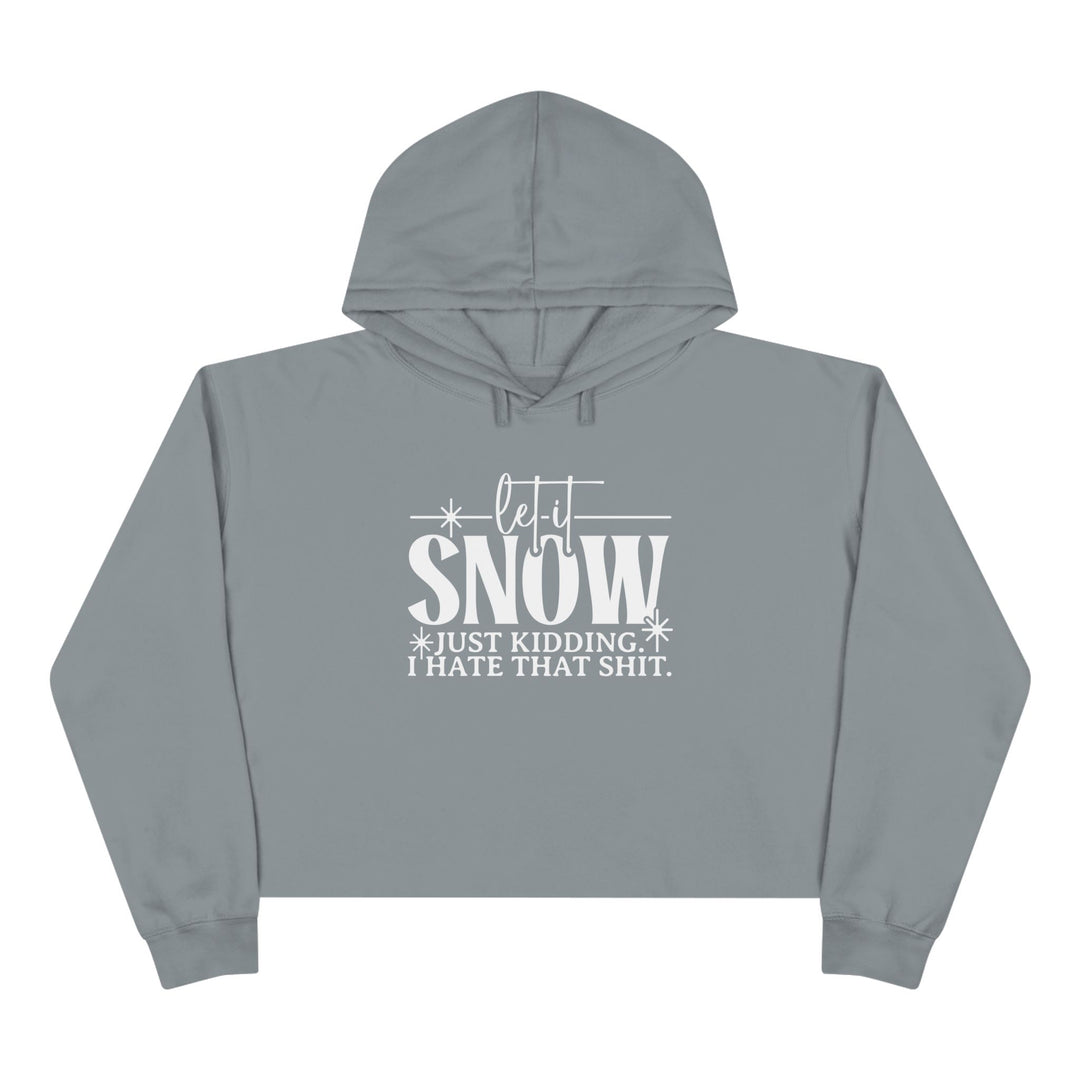 Let It Snow - Crop Hoodie