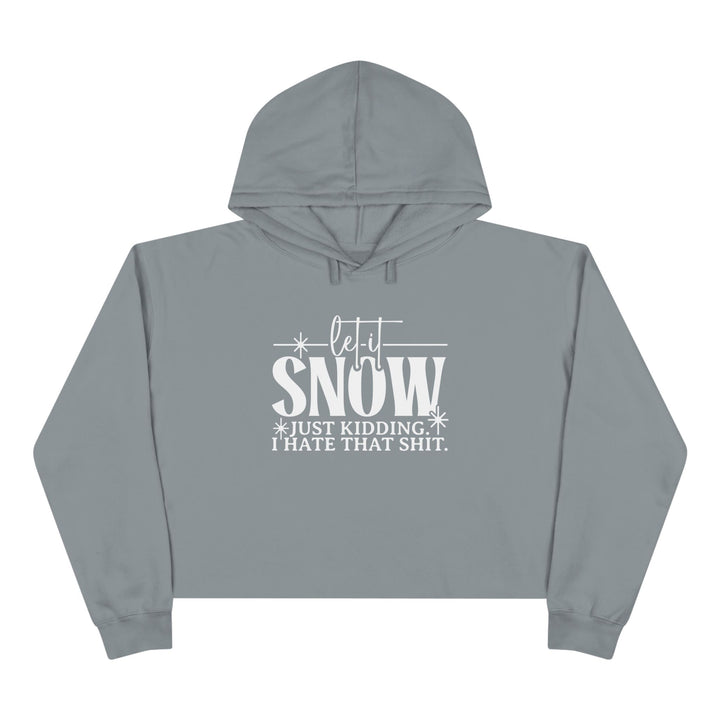 Let It Snow - Crop Hoodie