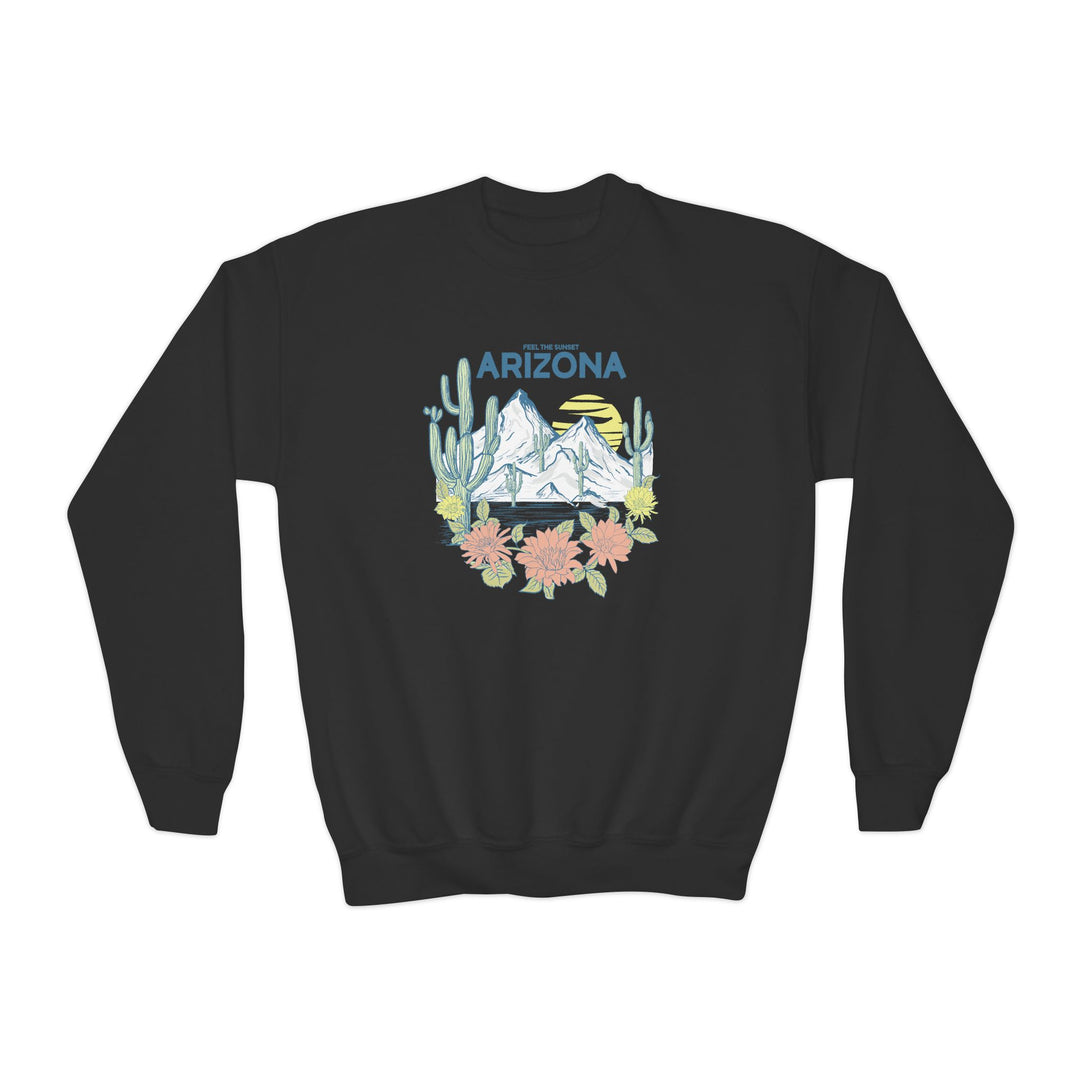 Feel The Sunset Arizona - Youth Crewneck Sweatshirt