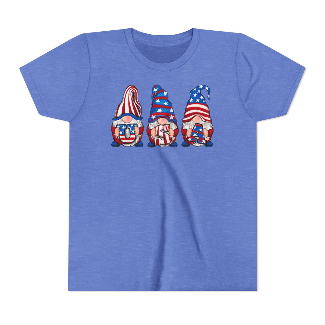 4th Of July Gnomes - Youth Short Sleeve Tee