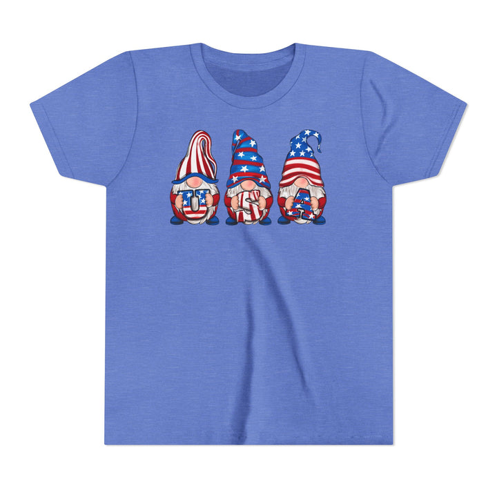 4th Of July Gnomes - Youth Short Sleeve Tee