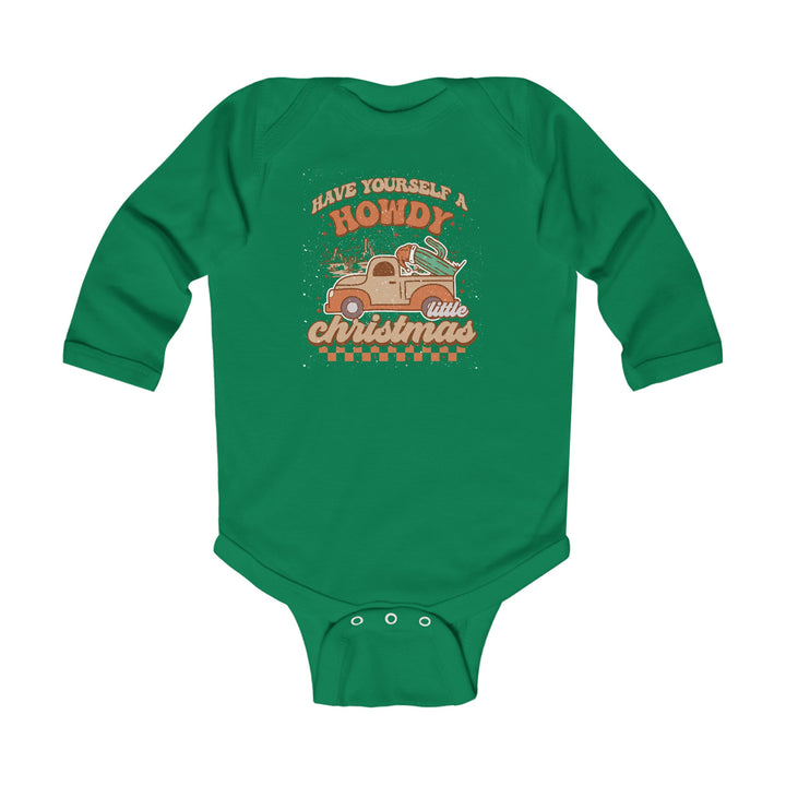 Howdy Christmas - Infant Long Sleeve Bodysuit