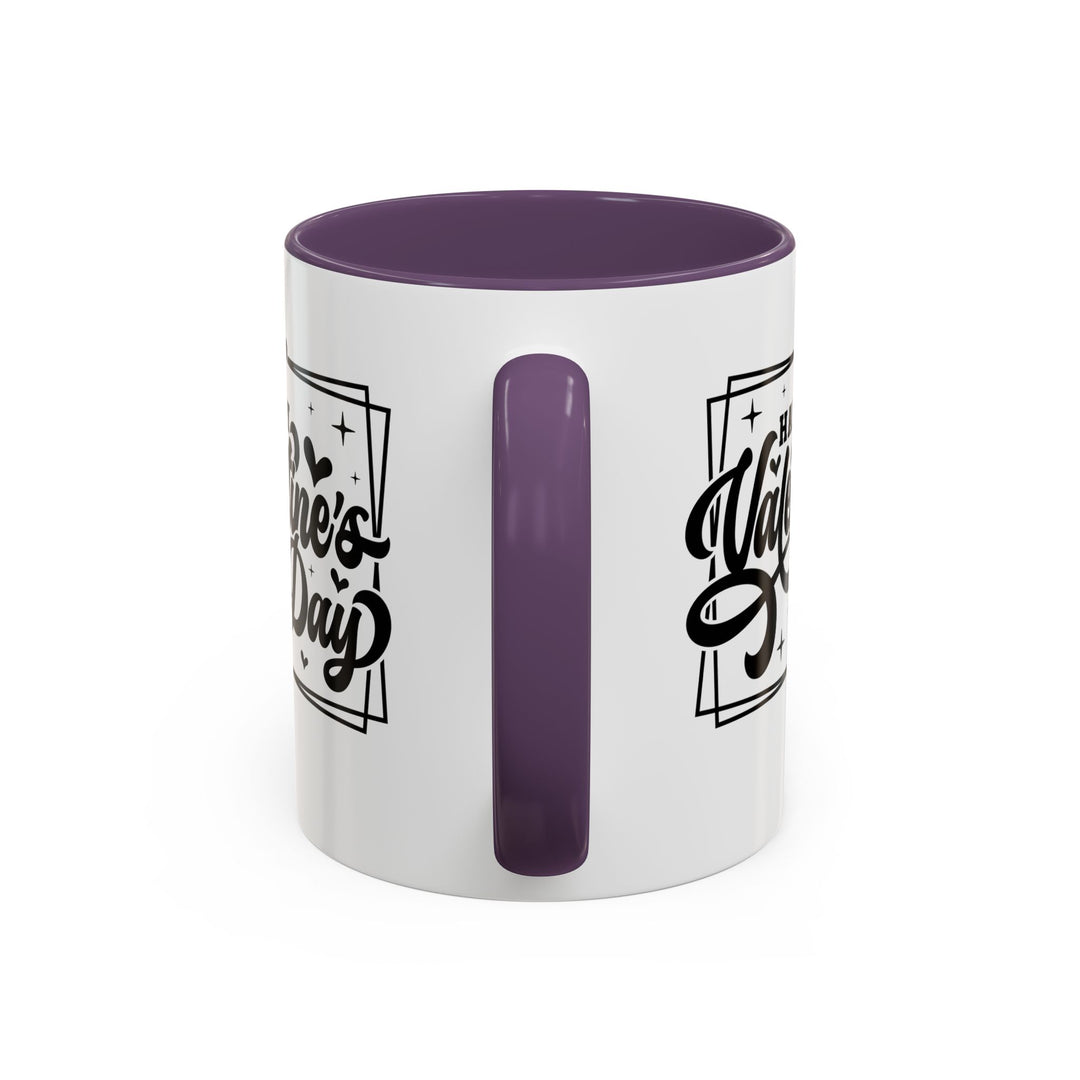 Happy Valentine's Day W/Hearts - Accent Coffee Mug (11, 15oz)